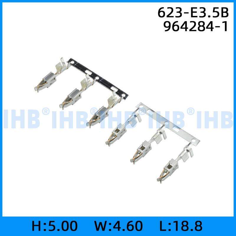 623-E3.5B964284-1连接器插簧插片镀锡对插公母连绕端子接