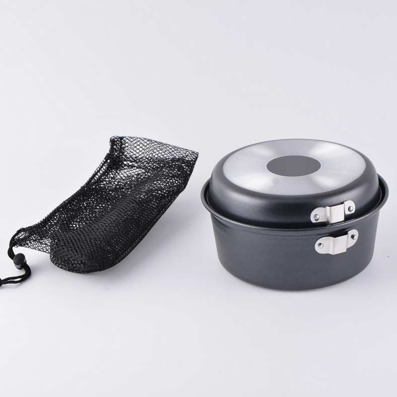 户外铝套锅野营炊具不粘锅具便携野外旅行登山锅具套装CA5