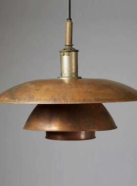 设计师ph5饭厅吊灯饭厅餐桌灯吧台灯创意个性覆古铁艺工业防风灯