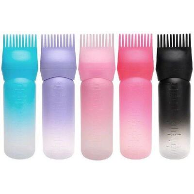 120ML Hair Dye Applicator Brush Bottles Dyeing Shampoo