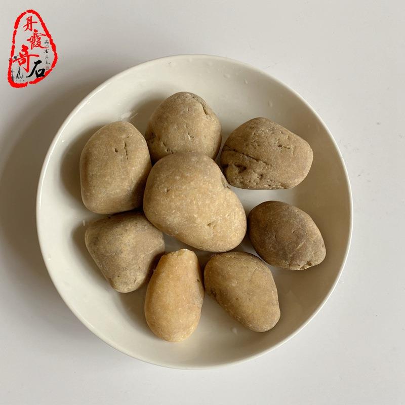 【月销万吨】广州厂家直销天然黄色鹅卵石 园林铺面池子垫层石子