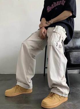 Women Cargo Straight Baggy Pants for Men Sweatpants Joggers