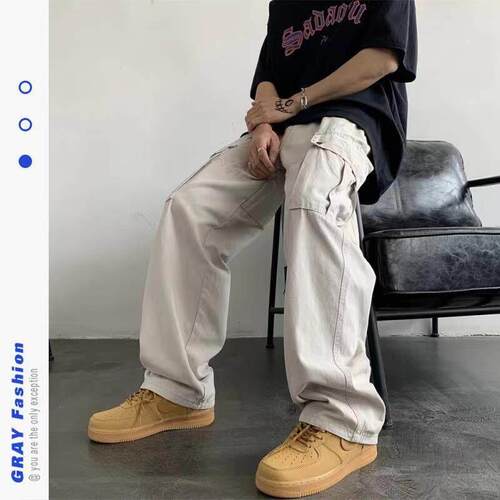 Women Cargo Straight Baggy Pants for Men Sweatpants Joggers