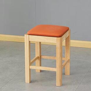 00商凳用餐桌椅实木软包餐凳子面馆餐厅椅桌方岩板餐桌组合小吃店