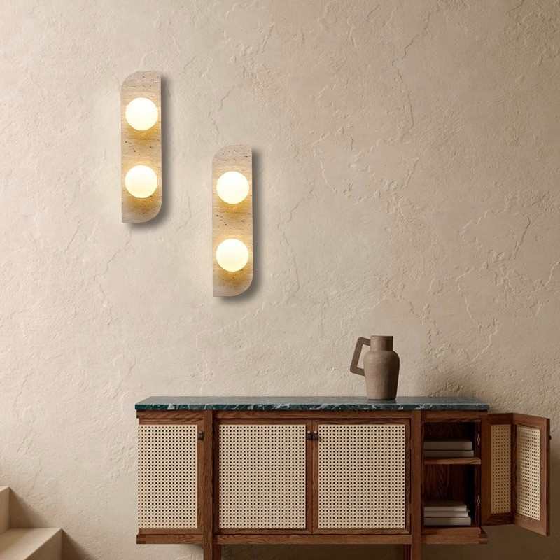 复古氛围洞创意寂卧室黄楼梯侘过道灯具壁灯风墙壁楼梯长条床头石