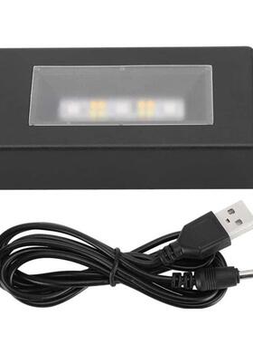 6X11LED多色水晶558长方形灯座USB电池珠宝底座简约水晶灯座夜灯