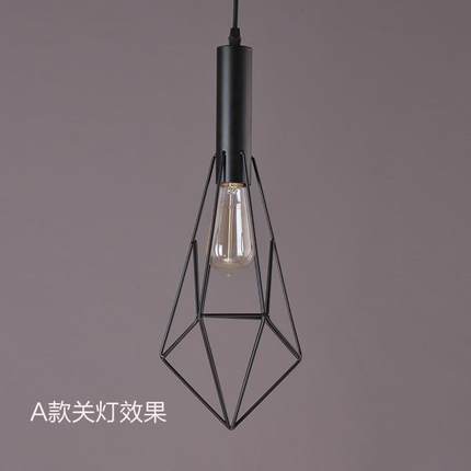 工业复古个性铁式艺美乡村头设计吧台床PL11125酒吧单头灯异吊形