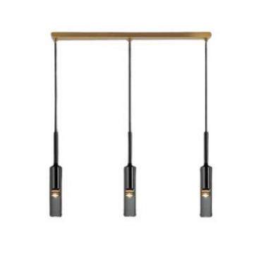 全铜卧室床头吊灯北欧轻奢简约网红水晶餐厅单头吧台长线楼梯吊灯