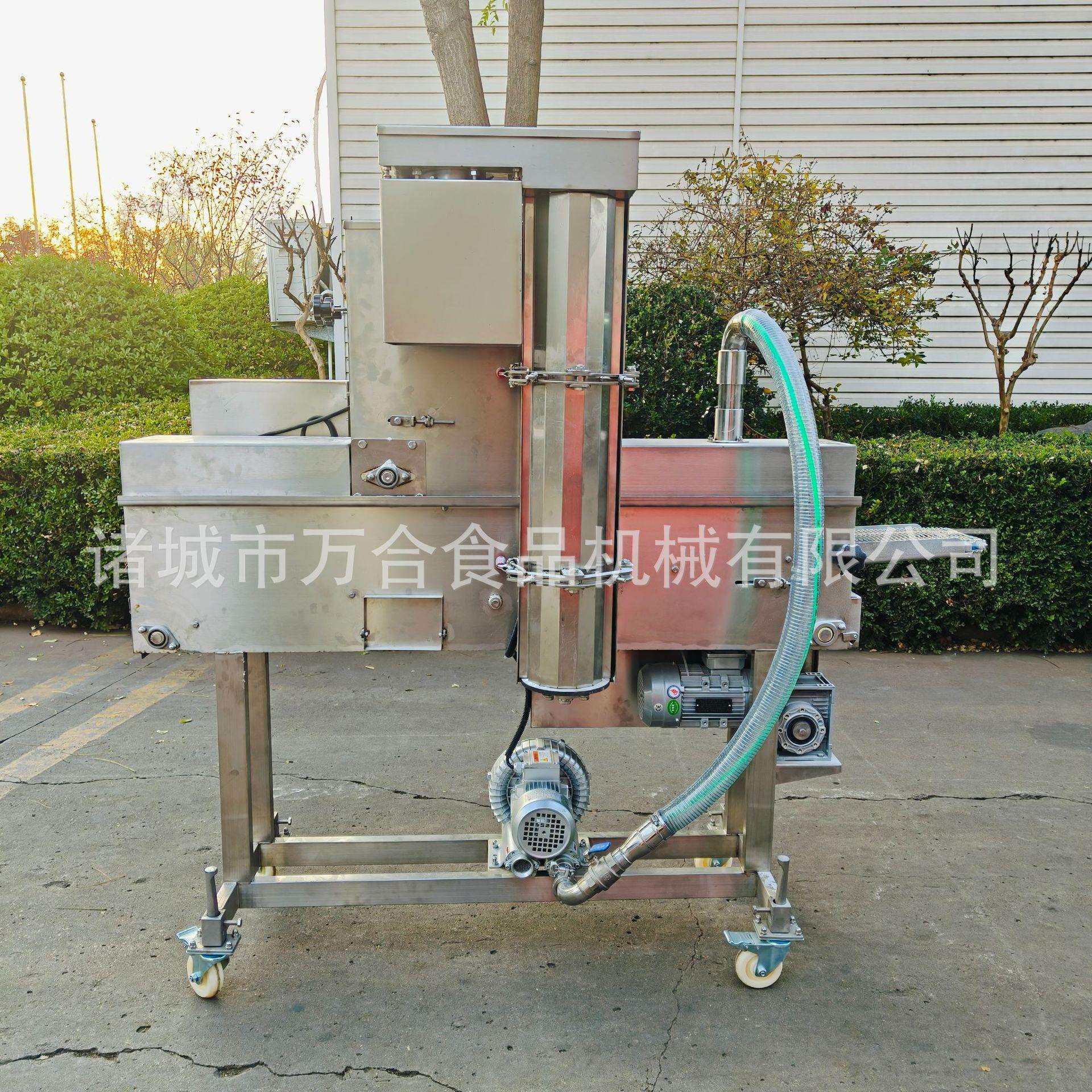 全自动黄花鱼粉裹机商用巴沙鱼线上粉机裹粉油TGE炸流水设备厂家