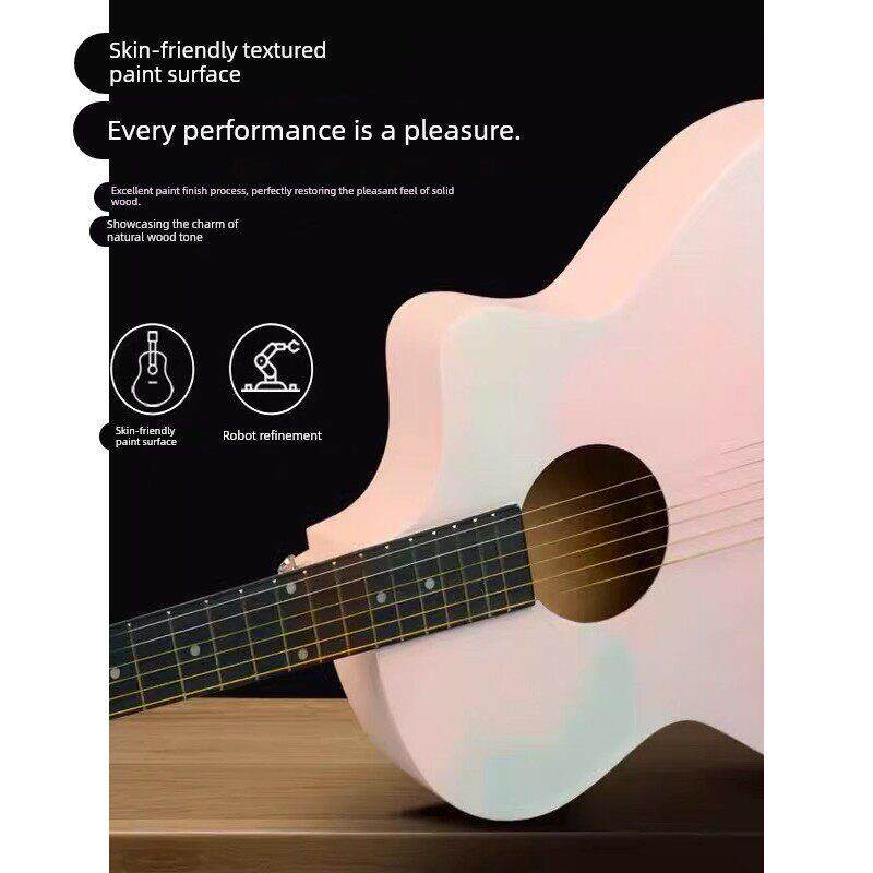 正品吉他初学者38寸新手练习41寸入门琴民谣木吉他男女乐器