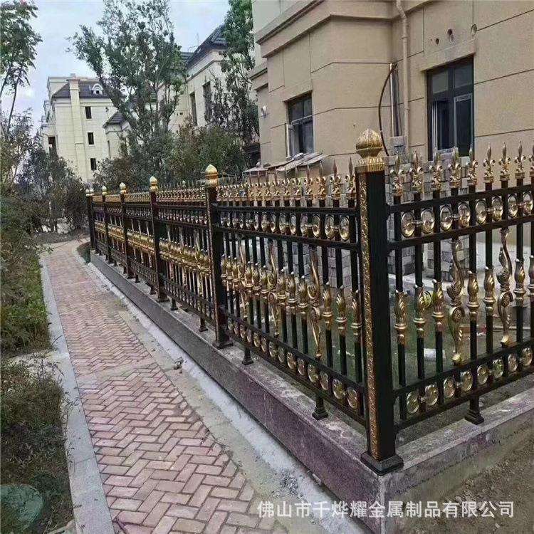 铁艺护栏 中式庭院锌钢围栏 现代别墅阳台栏杆 小区院子金属围栏
