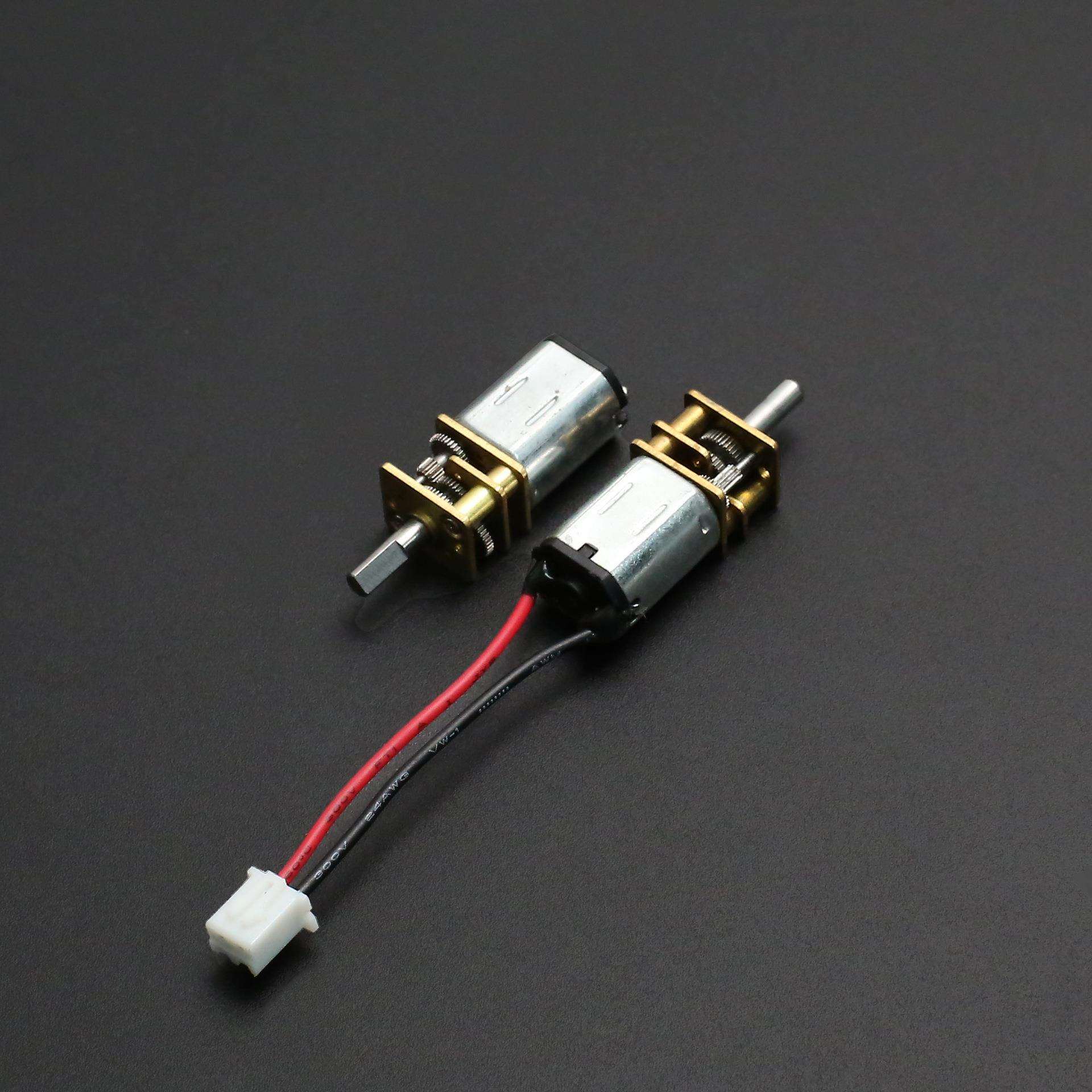 GA12-N20直流减速电机小马达微型齿轮箱低速小车3V~6V拆机不带线