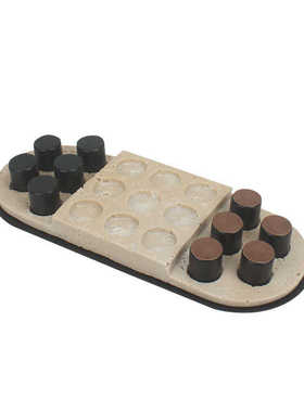 现代创意艺术洞石棋盘摆件书房摆设客厅玄关样板间酒店装饰品摆设