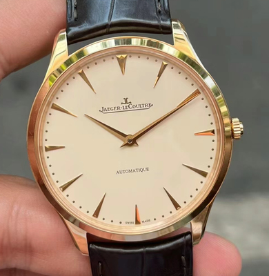 盒证98新41mm积家大师系列18k玫瑰金1332511自动机械男表正品