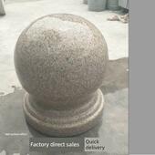 石球路障挡车石球圆球广场校园石墩子拦路石花岗岩大理石防爆隔离