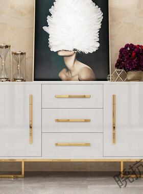 闵联xkf3大理石餐边柜现代简约家用玄关柜北欧轻奢餐客多功能储物