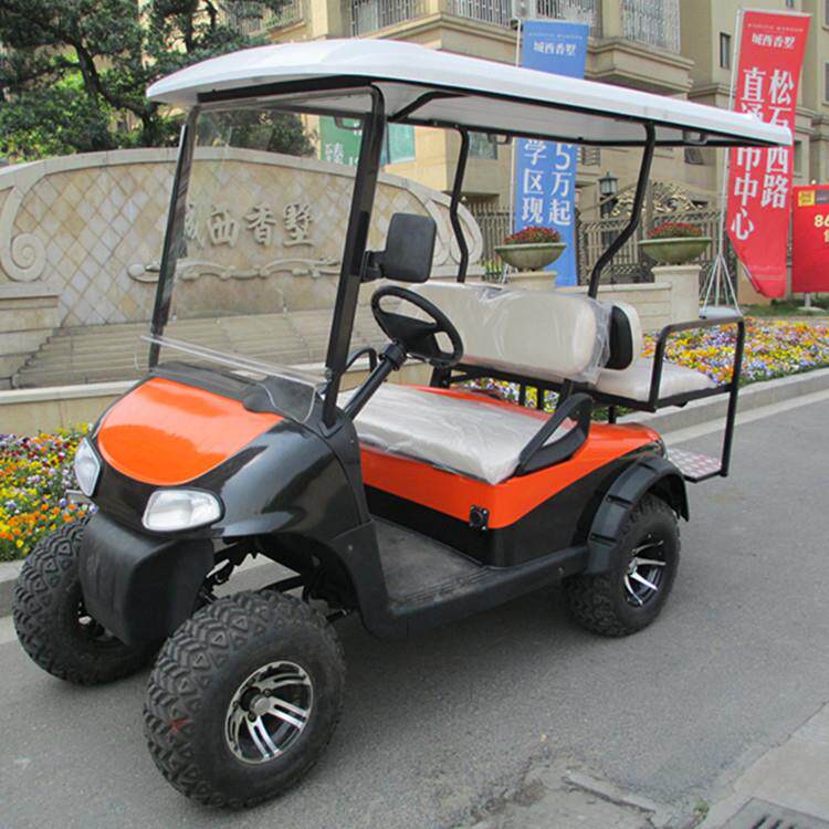 新款燃油观光代步车四轮电动越野高尔夫球车电动旅游观光看房车