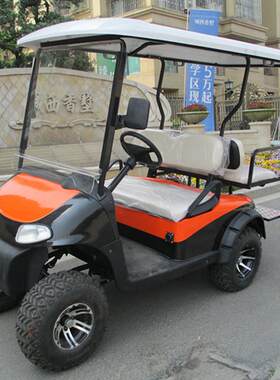 新款燃油观光代步车四轮电动越野高尔夫球车电动旅游观光看房车