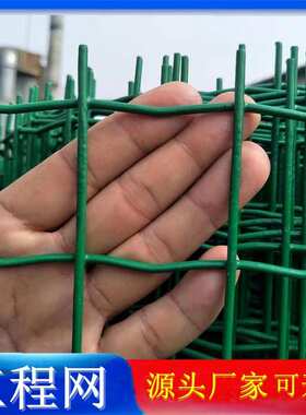 公路防护网片卷公园绿化防护围栏小区栅栏工地蓝色绿色镀塑钢丝网