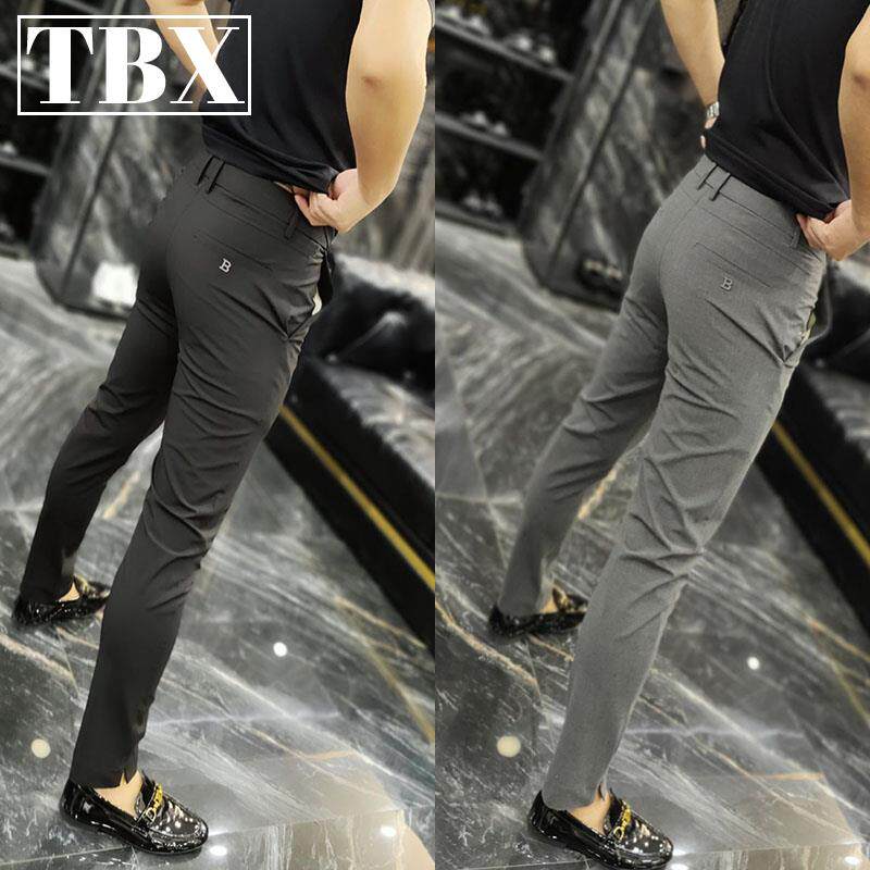 高端商务休闲裤子男士2026新款夏季薄款男裤免烫修身西裤男款春秋