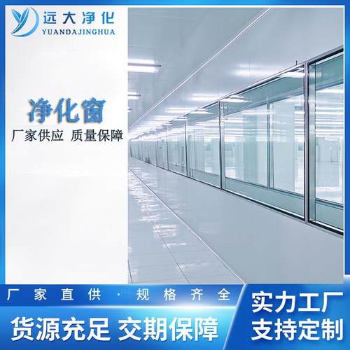 直销定制洁净室窗固定窗洁净门窗钢化玻璃净化窗