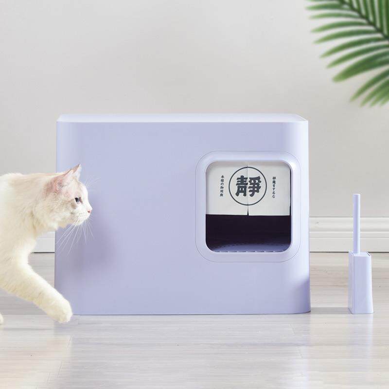 猫厕猫砂盆大型肥猫如厕环保干净卫生双层使用跨境现货