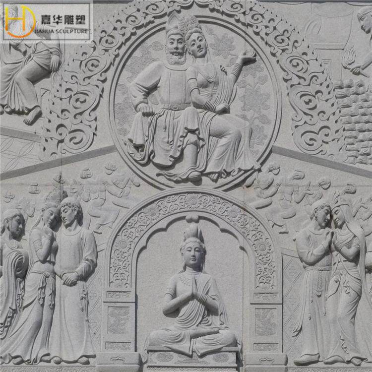 汉白玉浮雕古代人物大理石墙壁浮雕砂岩浮雕石雕石材浮雕壁画雕刻