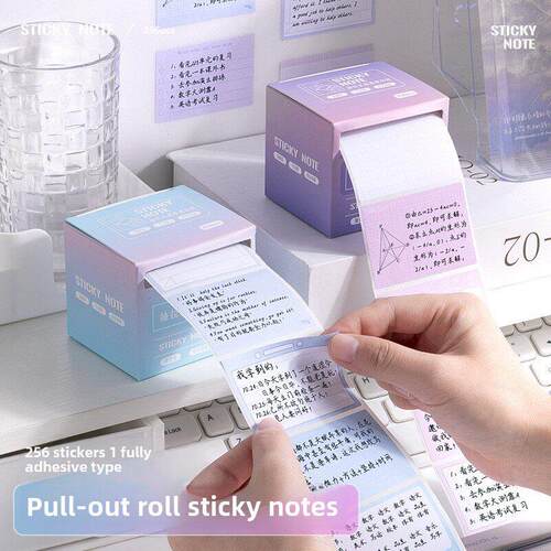 Pull out post it notes with the questions Sticky paper