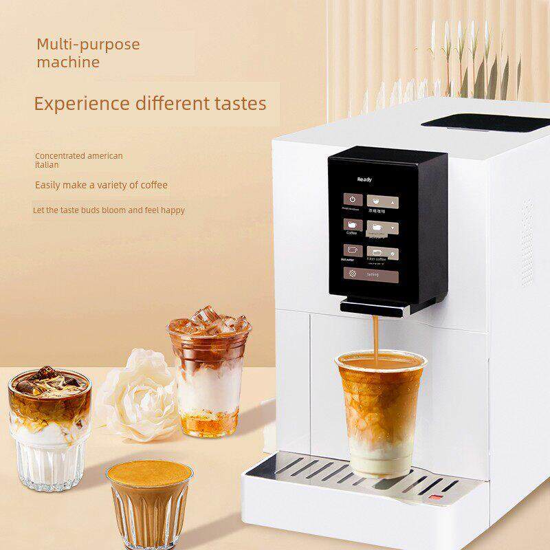 西堤岛全自动意式咖啡机家用小型现磨咖啡研磨一体一键奶泡自清洗