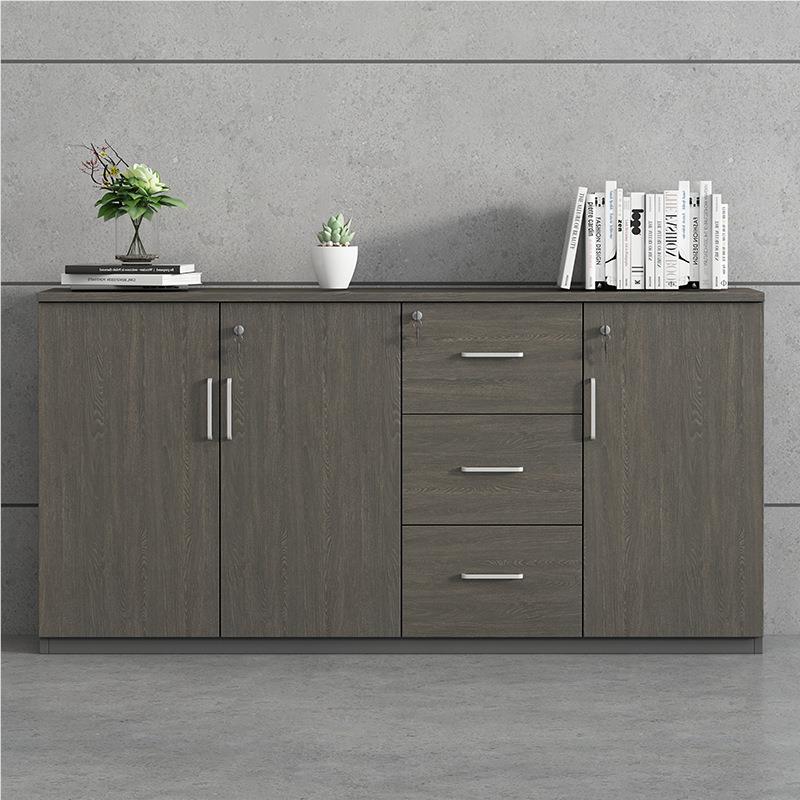 办公物桌边柜侧柜矮柜密码文件柜资白料柜锁储柜色办公室