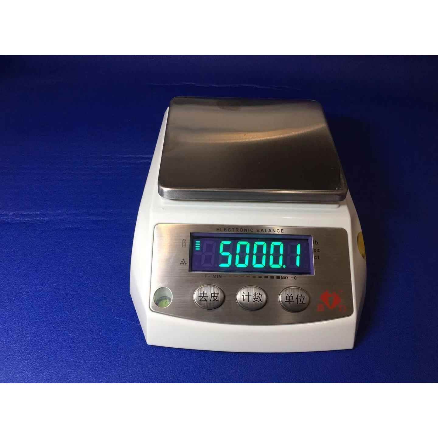 杰力电子秤杰力天平秤JL5001电子天平5kg/0.1g克配料高精度实验室