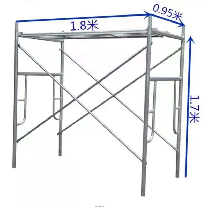 河北庞大厂家直销移动热镀锌门形梯形床型活动装修加厚建筑脚手架