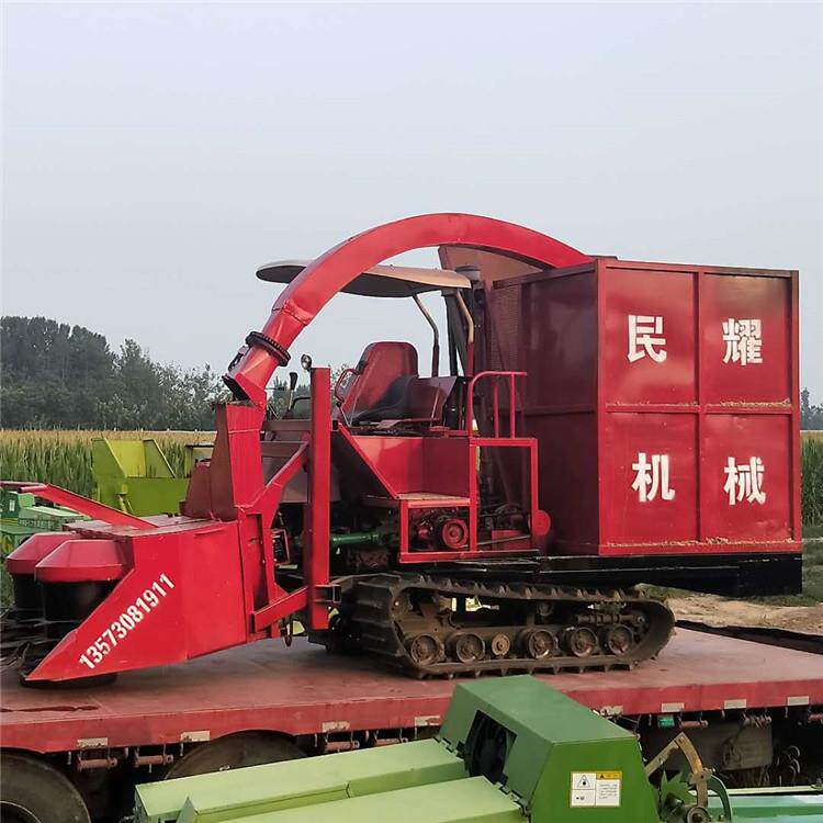 背负式玉米秸秆收割机小型青储机履带式秸秆粉碎青贮机价格