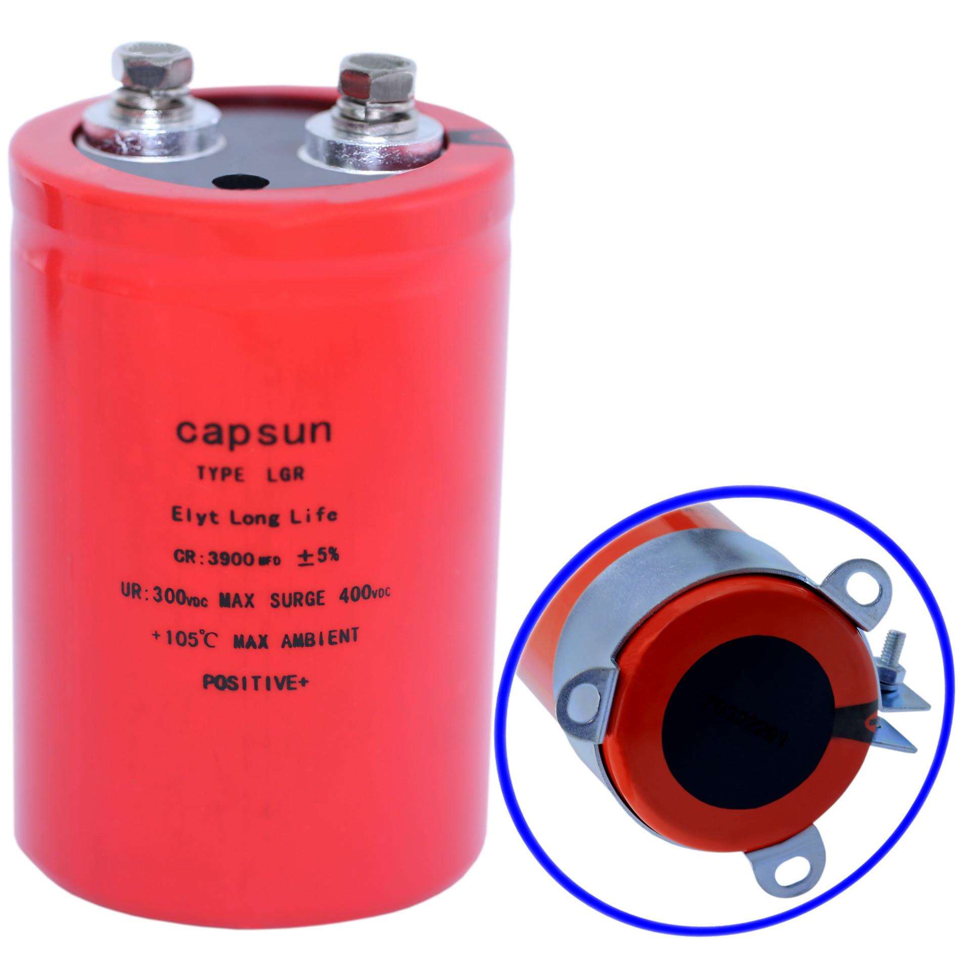 CAPSUN电容器300v3900UF标准品电容温度补偿铝电解电容