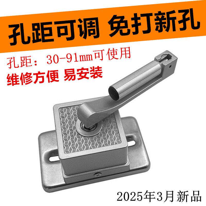 免打孔手摇器单杆摇把升降器广告窗帘灯笼衣架可改装加粗加长钢丝