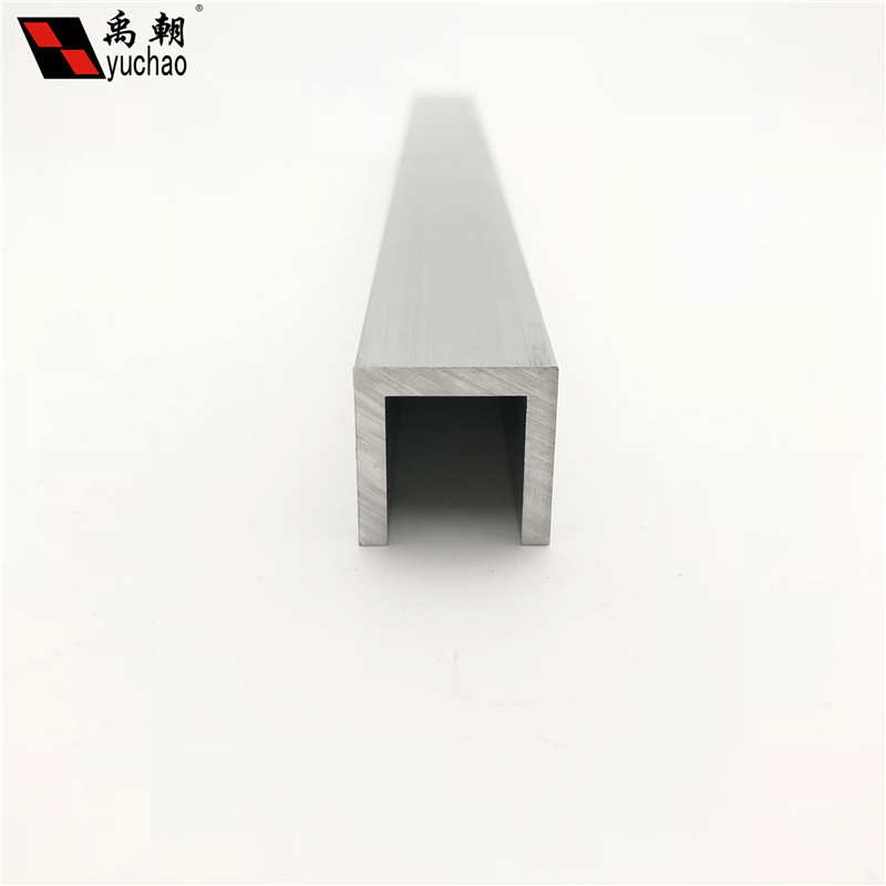 铝合金u型槽包边扣条20x20x3玻璃卡槽u形铝槽铝合金型材边框u槽铝