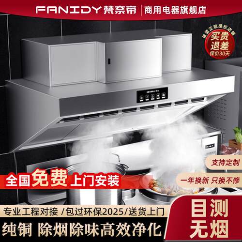 梵奈帝商用厨房油烟净化器一体机餐饮饭店低空净化吸力油烟机