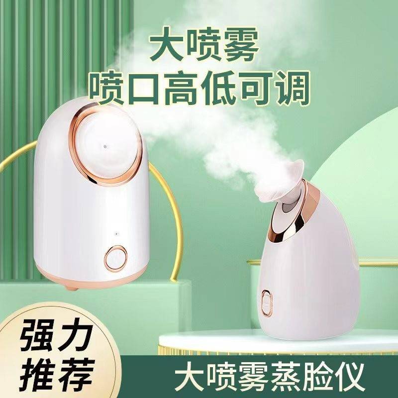 补水蒸脸仪大雾热喷跨境家用面部补水纳米喷雾器注氧仪美容蒸脸器
