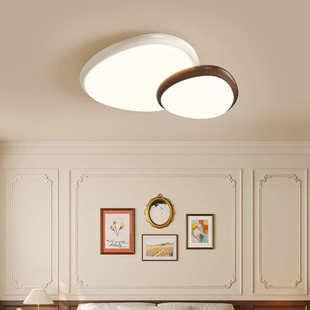 中古风创意鹅卵石吸顶灯卧室房间灯简约现代客厅组合灯卧室吸顶灯