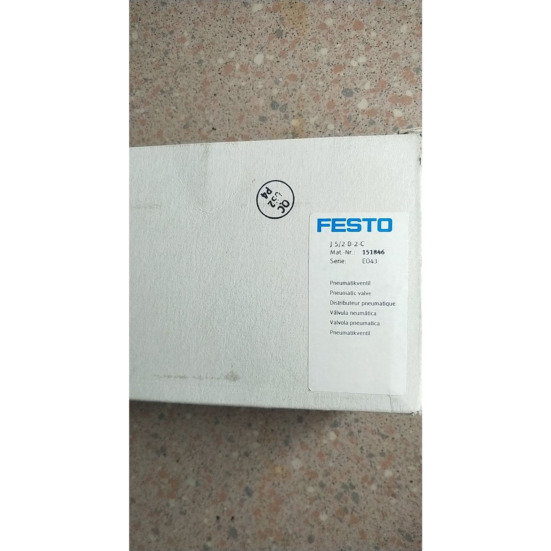 全新原装正品费斯托 FESTO 151846 J-5/2-D-2-C 现货*