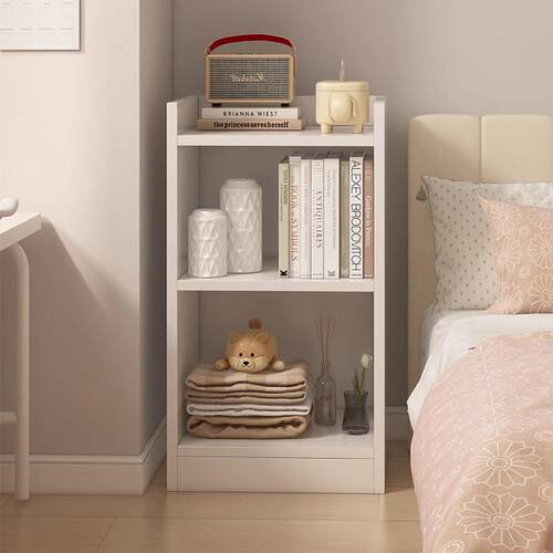 床头柜书架一体替代神器储物柜床边夹缝窄柜家用书柜床头置物架