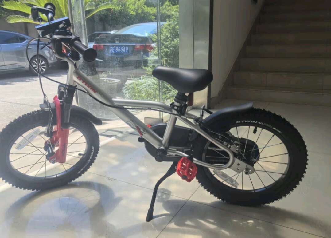 Детский велосипед Decathlon BTWIN 16 дюймов для мальчиков и девочек 4-6 лет, запатентованный тормоз photo review