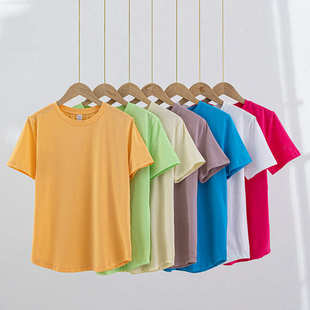 crew瑜伽上衣短袖 love 女跑步运动宽松休闲健身服普拉提t恤