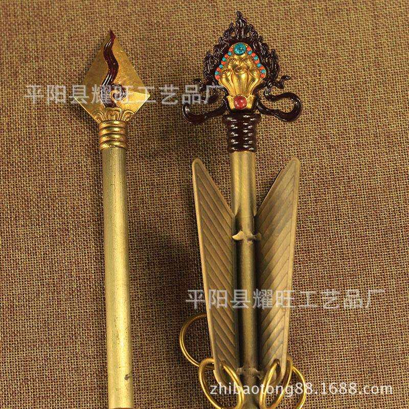 摩尼宝箭纯铜招财箭 旗幡幡箭法器供品