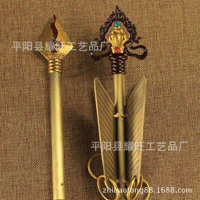 摩 尼宝箭纯铜招箭旗幡FPE财幡箭供法器品