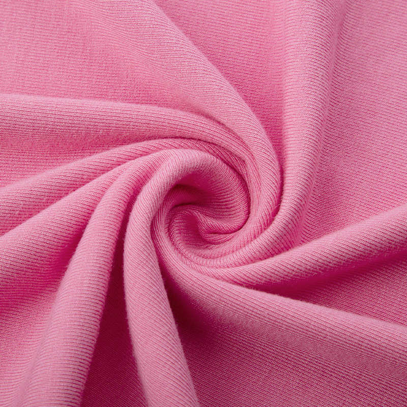 240G随心裁针织布料40支人棉氨纶弹力拉架1*1坑条罗纹布 罗纹面料