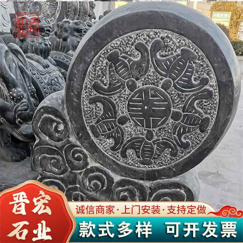 直销镇宅抱鼓石厂家动物门墩青石制作石雕抱鼓石门口摆放门档石