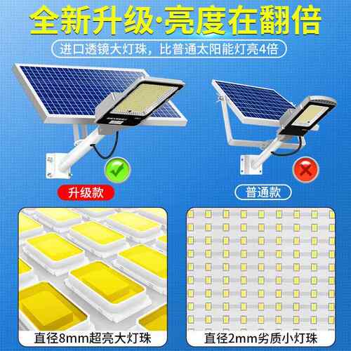 202明5款太阳能户外灯亮新庭YS院灯led超大功率家用防水感应照路