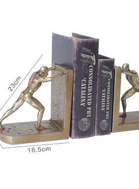 新款北欧简现小代轻奢创沉约默是金工艺品家居办公室客厅装意饰品