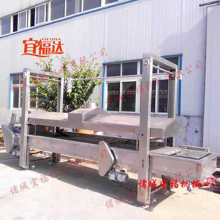 电加热油条油炸机 宜福油条煎炸锅价格 北京炸冷冻油条生产线图片